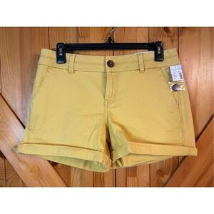 Maurices Yellow Shorts sz 3/4 nwt (4818)